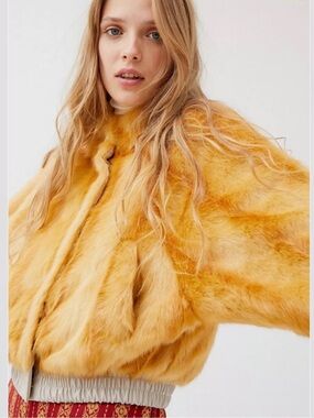 Urban Outfitters Nari Faux Fur Bomber Jacket